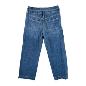 Lauren Ralph Lauren Wide Leg Cropped Jeans‎ Button Fly Relaxed Fit High Rise 8